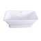 Aqua Eden Pedestal Bathtubs, 65.94 L, 30.5 W, White, Acrylic VTSQ663124 - alternate 3
